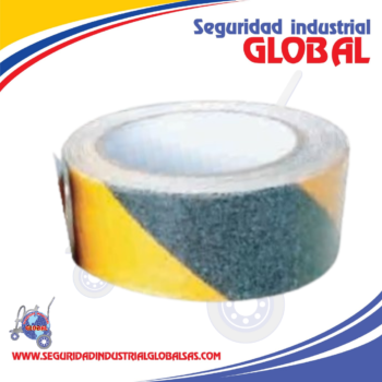 CINTA ANTIDESLIZANTE NEGRA Y AMARILLA