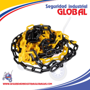 CADENA PLÁSTICA METRO AMARILLA/NEGRA