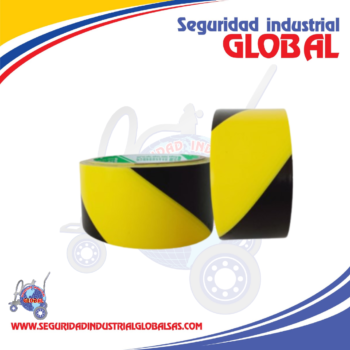 CINTA DEMARCACION AMARILLA/NEGRA X 16 MT